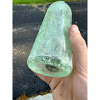 Antique Gray & Co Blob Top Soda Bottle Janesville Wi Wisconsin Hutchinson Aqua Blue