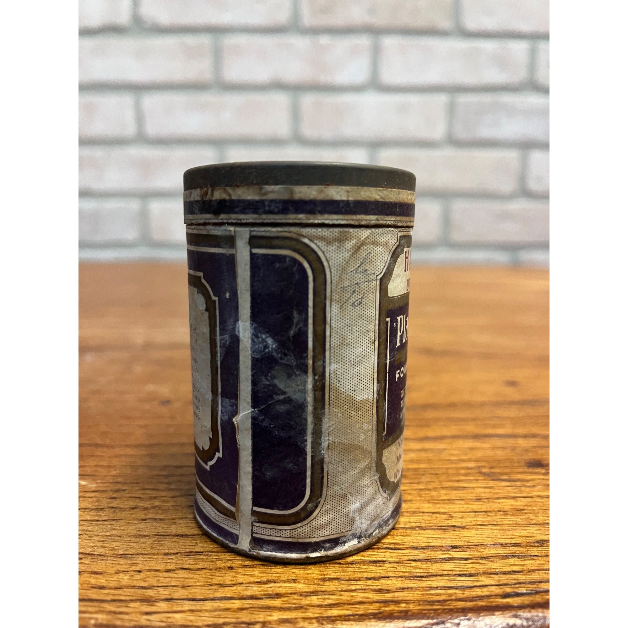 Vintage Dental Plaster Apothecary Can Haanen's Drug Store Green Bay Wisconsin