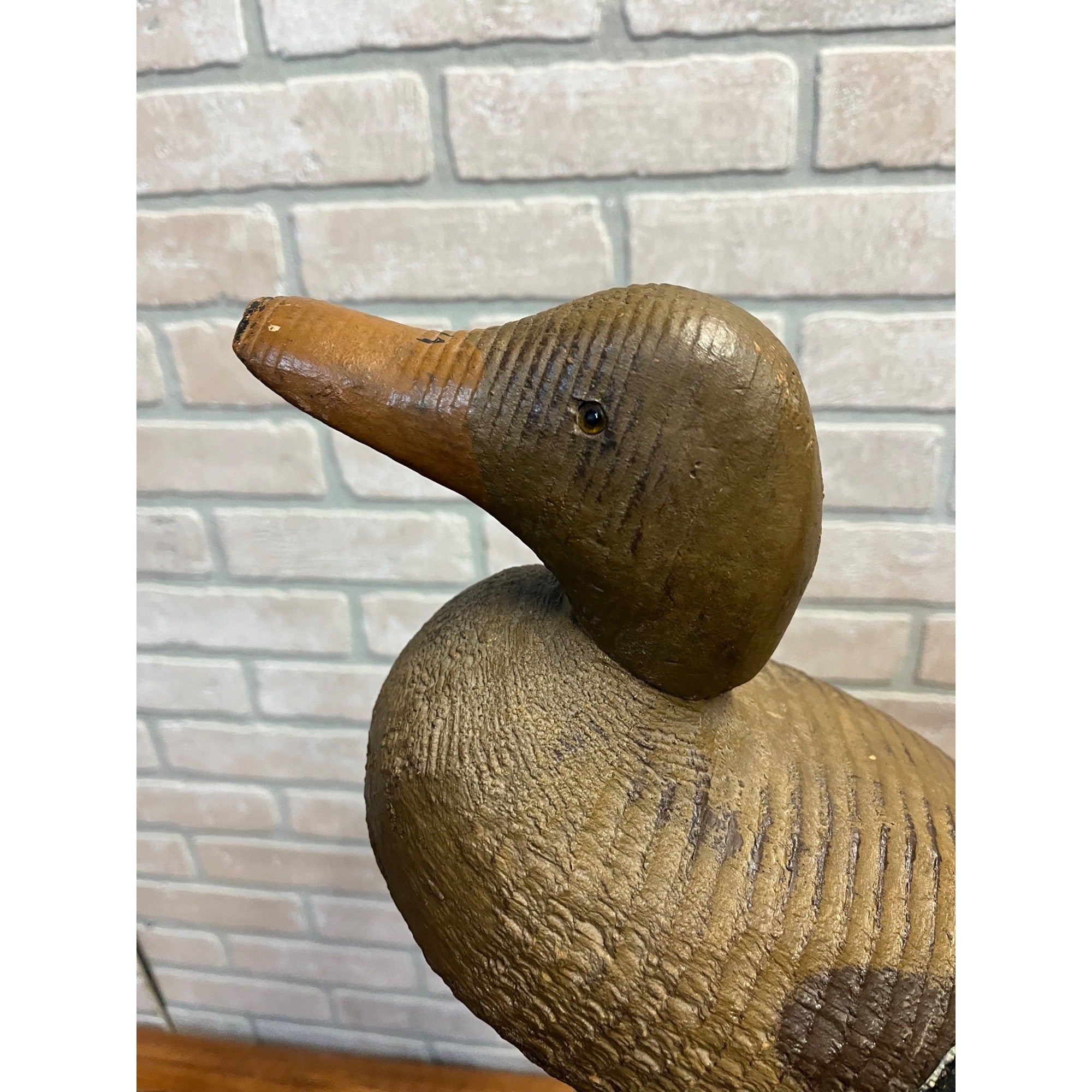 Vintage Original 1940s PADCO Smooth Supreme Mallard Wood Duck Decoy Pascagoula