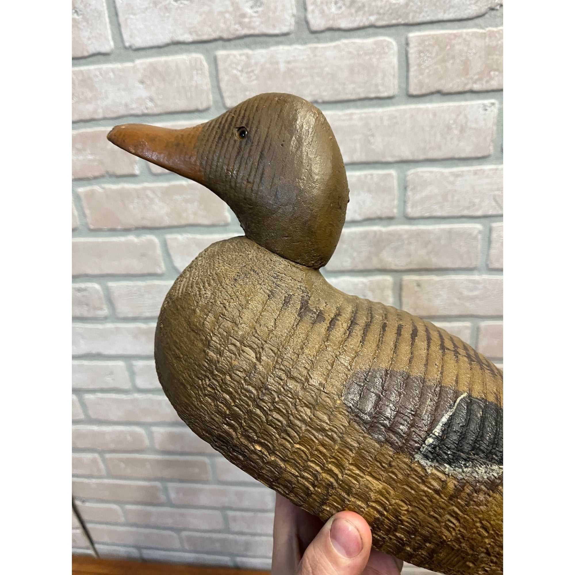 Vintage Original 1940s PADCO Smooth Supreme Mallard Wood Duck Decoy Pascagoula