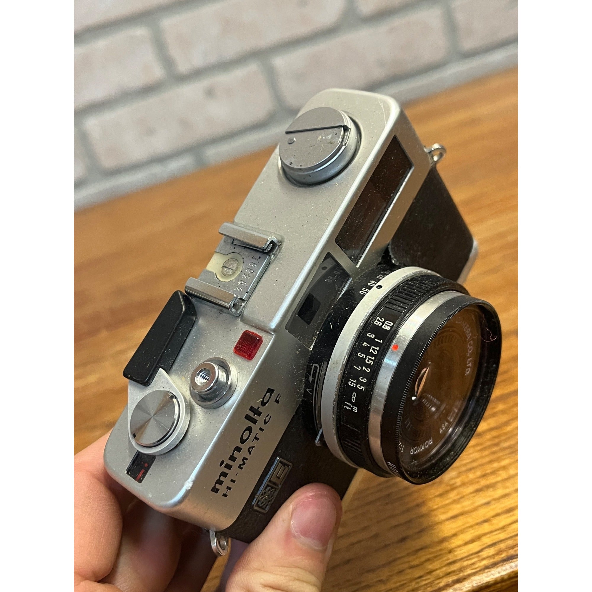 Minolta Hi-Matic F 35mm Rangefinder Film Camera, Rokkor 38mm f/2.7 - FOR PARTS