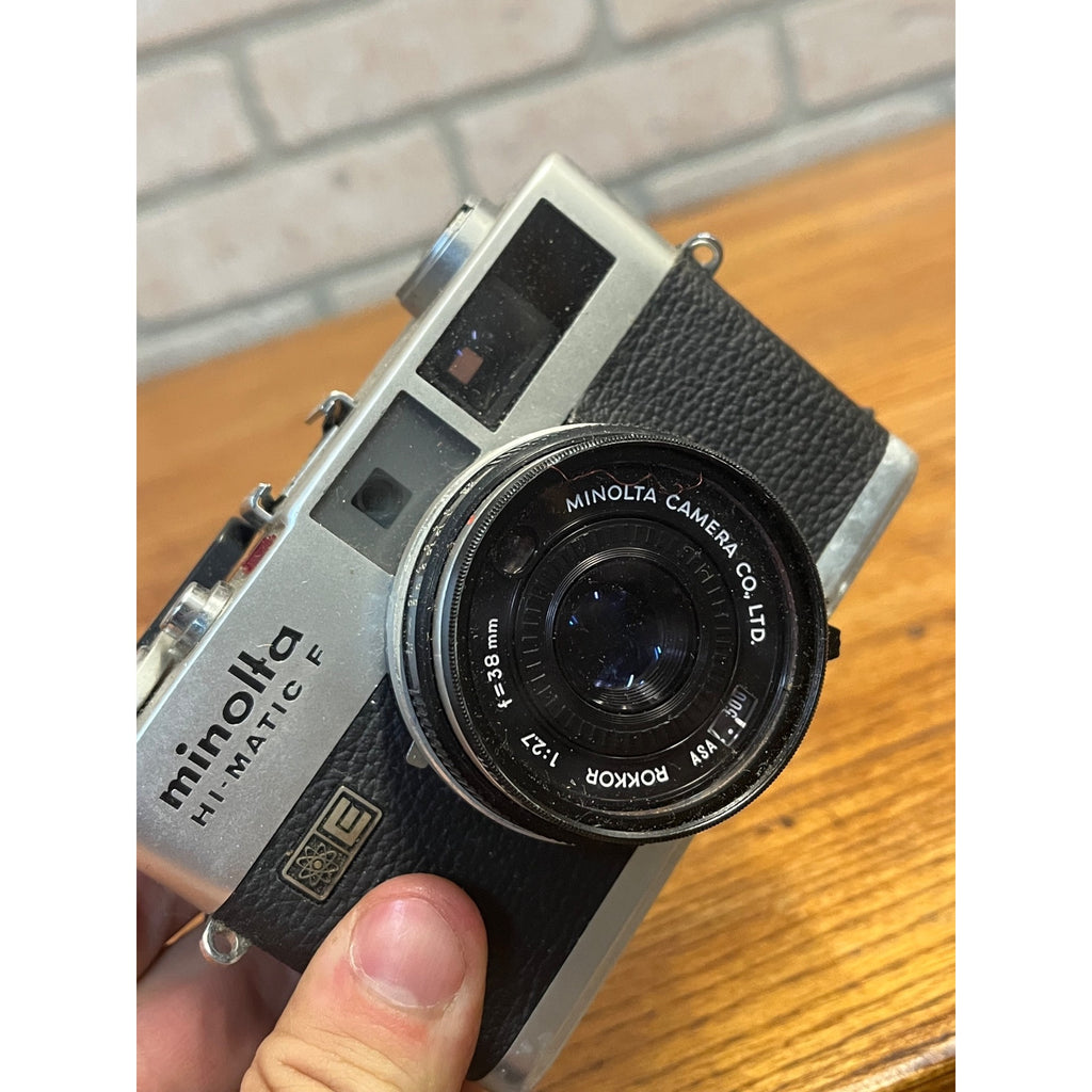 Minolta Hi-Matic F 35mm Rangefinder Film Camera, Rokkor 38mm f/2.7 - FOR PARTS