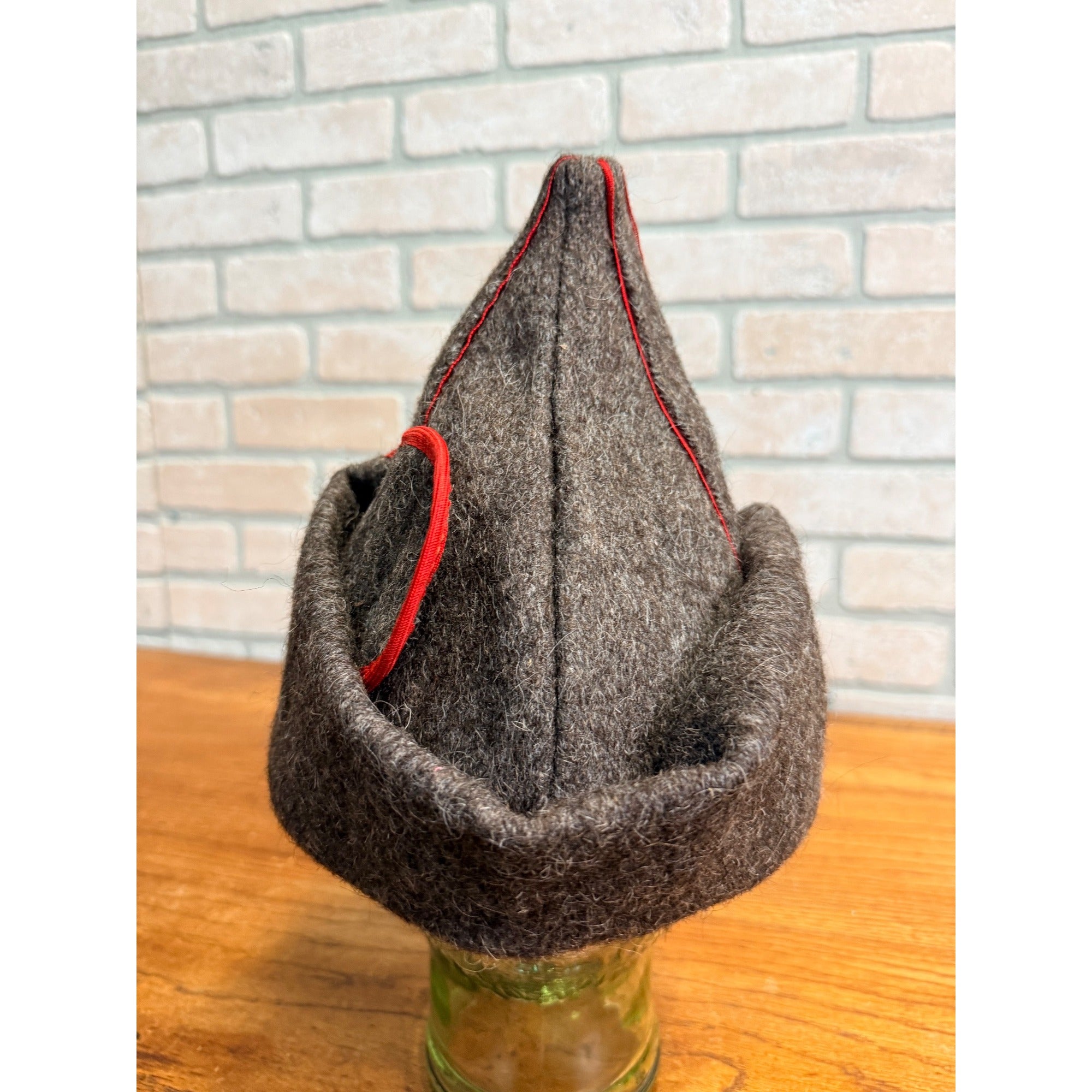 Original USSR Soviet Russian Army Budenovka Wool Military Hat Uniform NKVD Cap