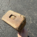 Antique Primitive Wooden Mallet Meat Beetle Hand Hewn Farm Tool Rustic Decor