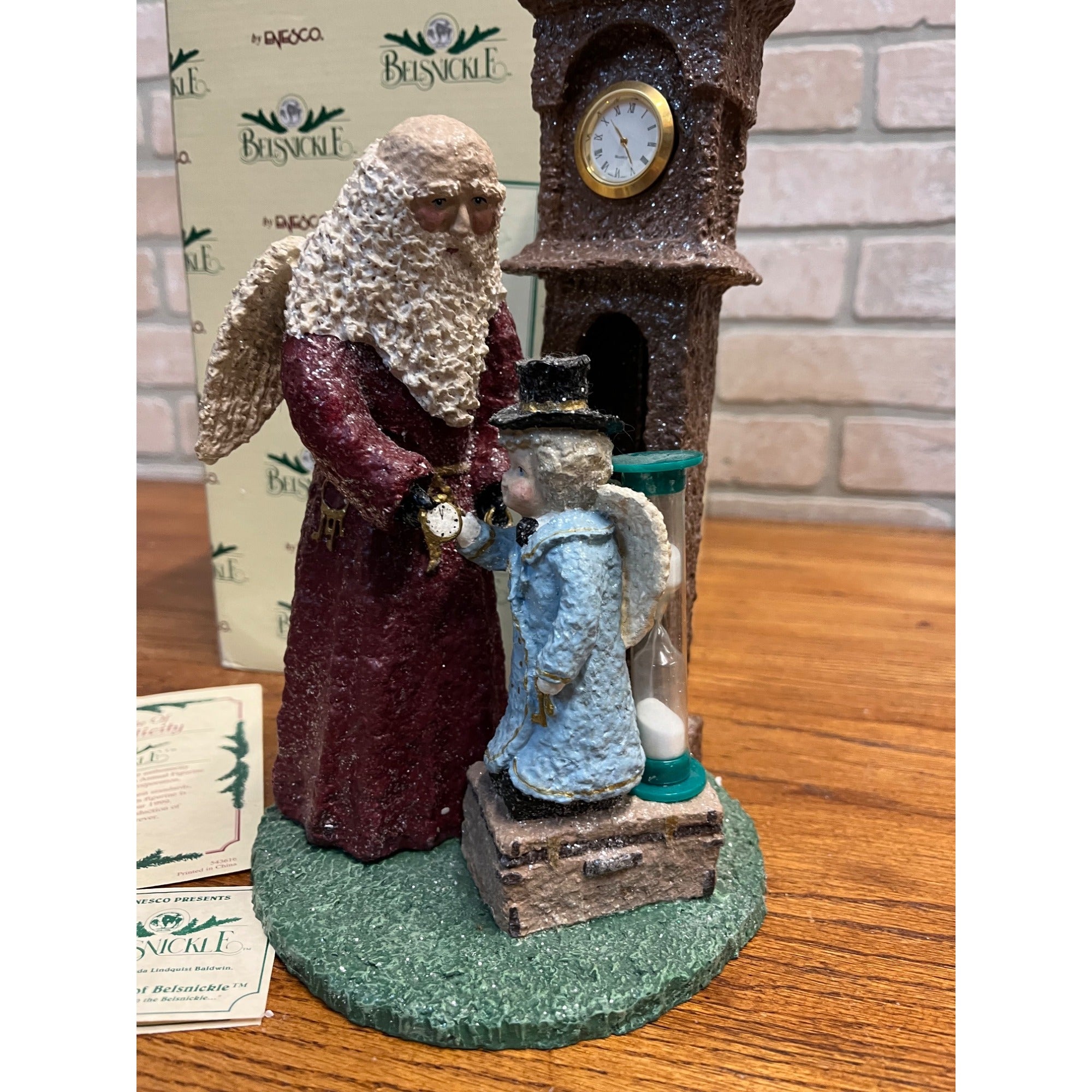 1999 Enesco Linda Baldwin Belsnickle Father Time Santa Christmas Figure Limited