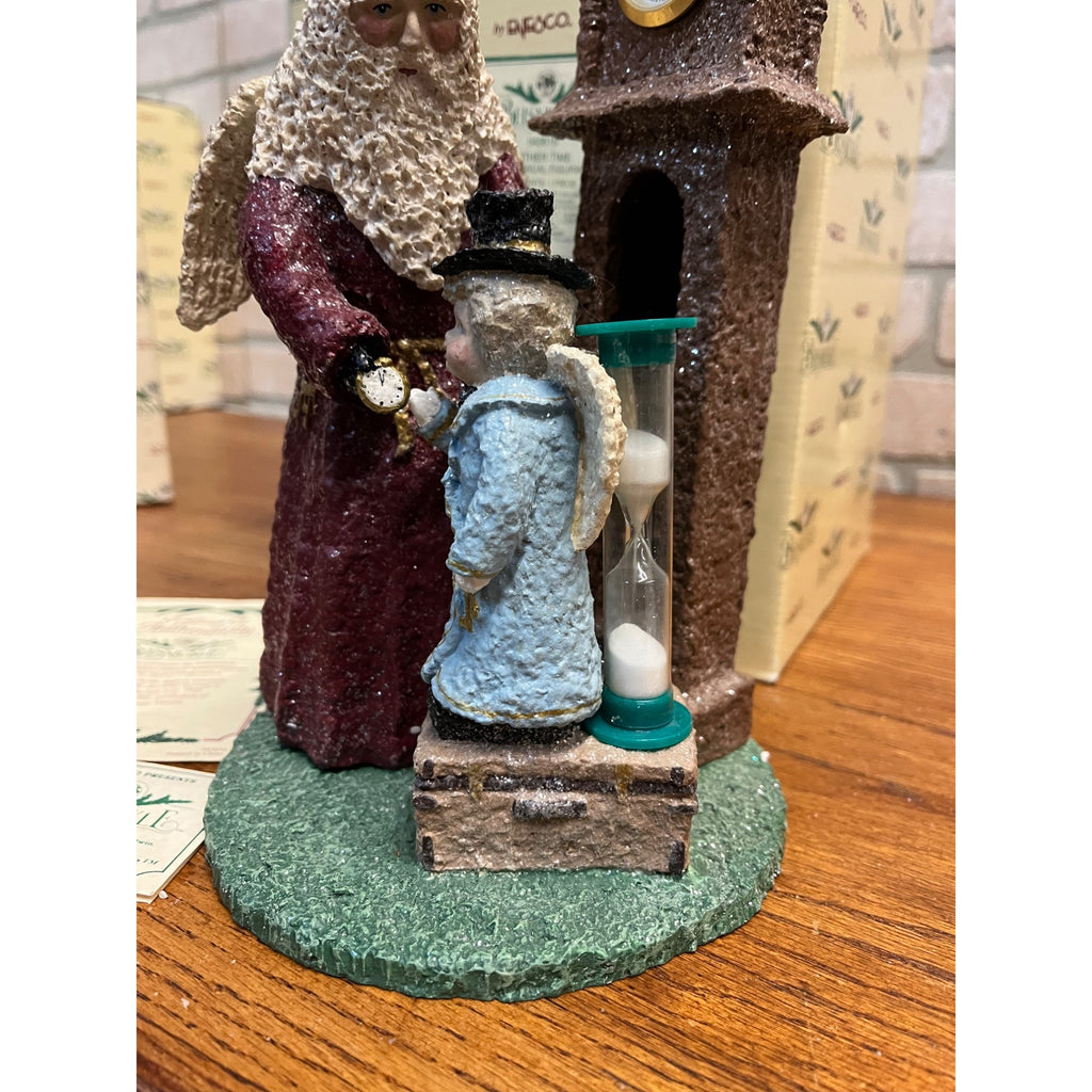 1999 Enesco Linda Baldwin Belsnickle Father Time Santa Christmas Figure Limited