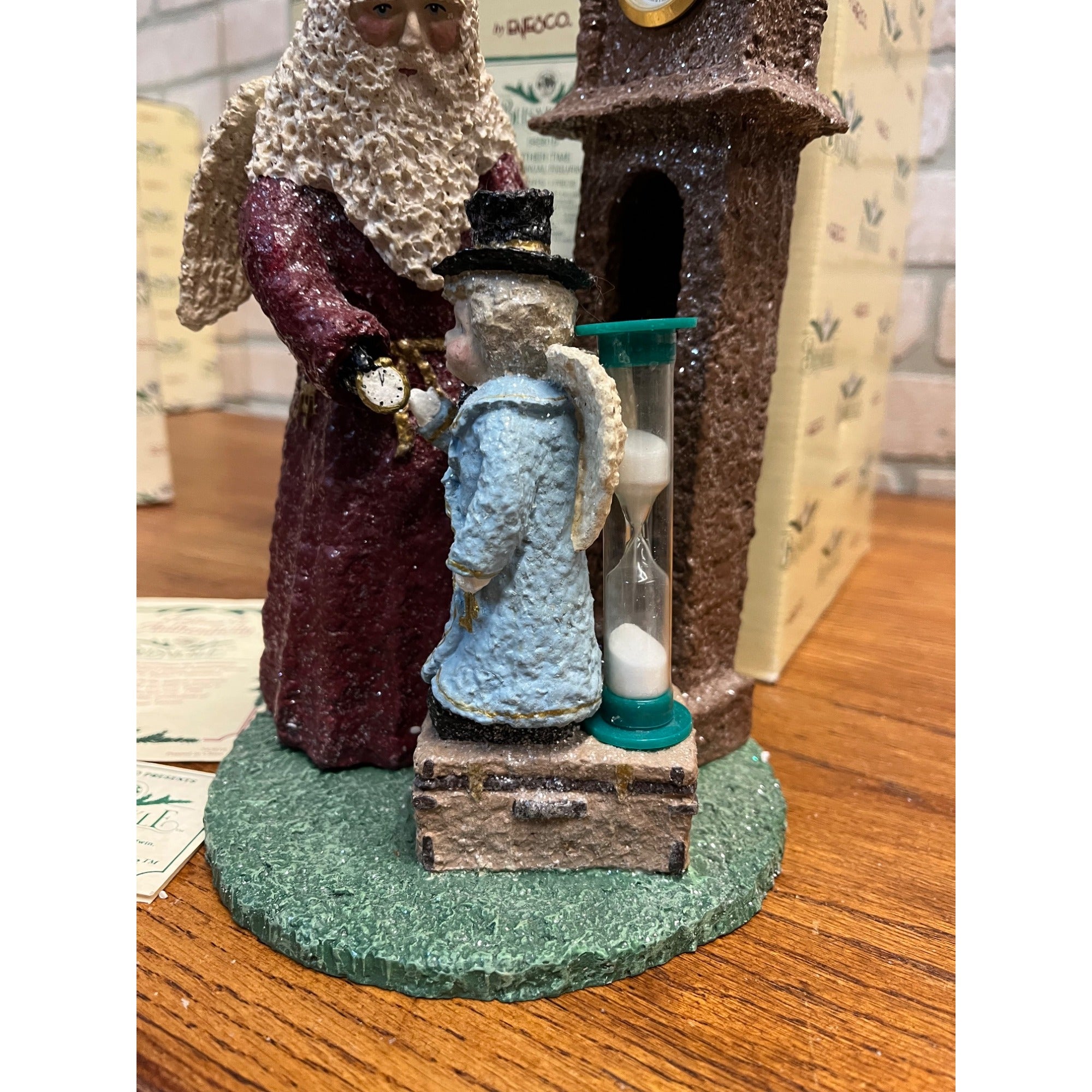 1999 Enesco Linda Baldwin Belsnickle Father Time Santa Christmas Figure Limited