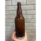 Vintage Pre-Prohibition Schlitz Milwaukee Beer Amber Bottle Embossed Globe Logo