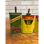 Vintage Lot (4) Gun Hand Oilers Oil Cans Remington, Hoppe's, Outers 445 Hunting