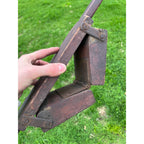 Antique Civil War Battle Rattle Folk Art Wooden Hinged Clapper Noisemaker AAFA