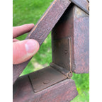 Antique Civil War Battle Rattle Folk Art Wooden Hinged Clapper Noisemaker AAFA
