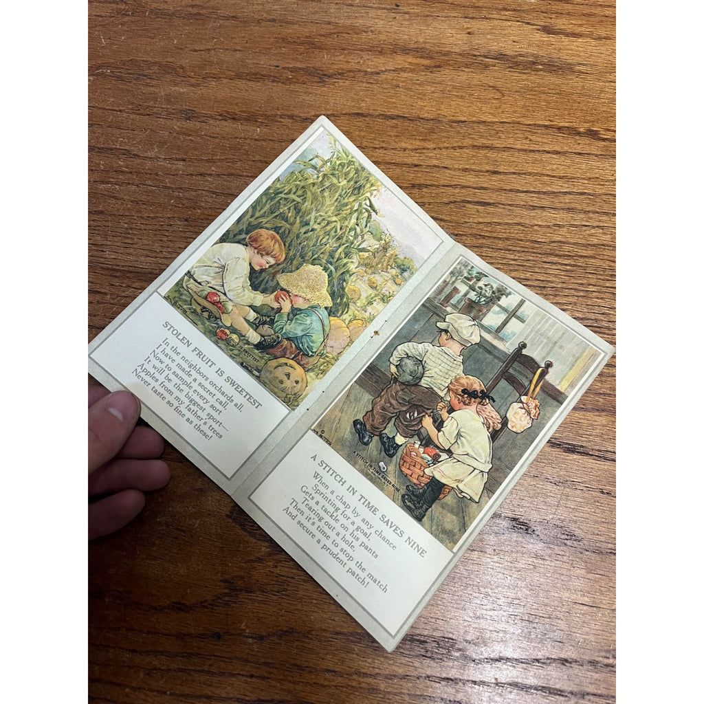 RARE Vintage 1920s Gridley Butter Butterkid Album Advertising Card Milwaukee WI