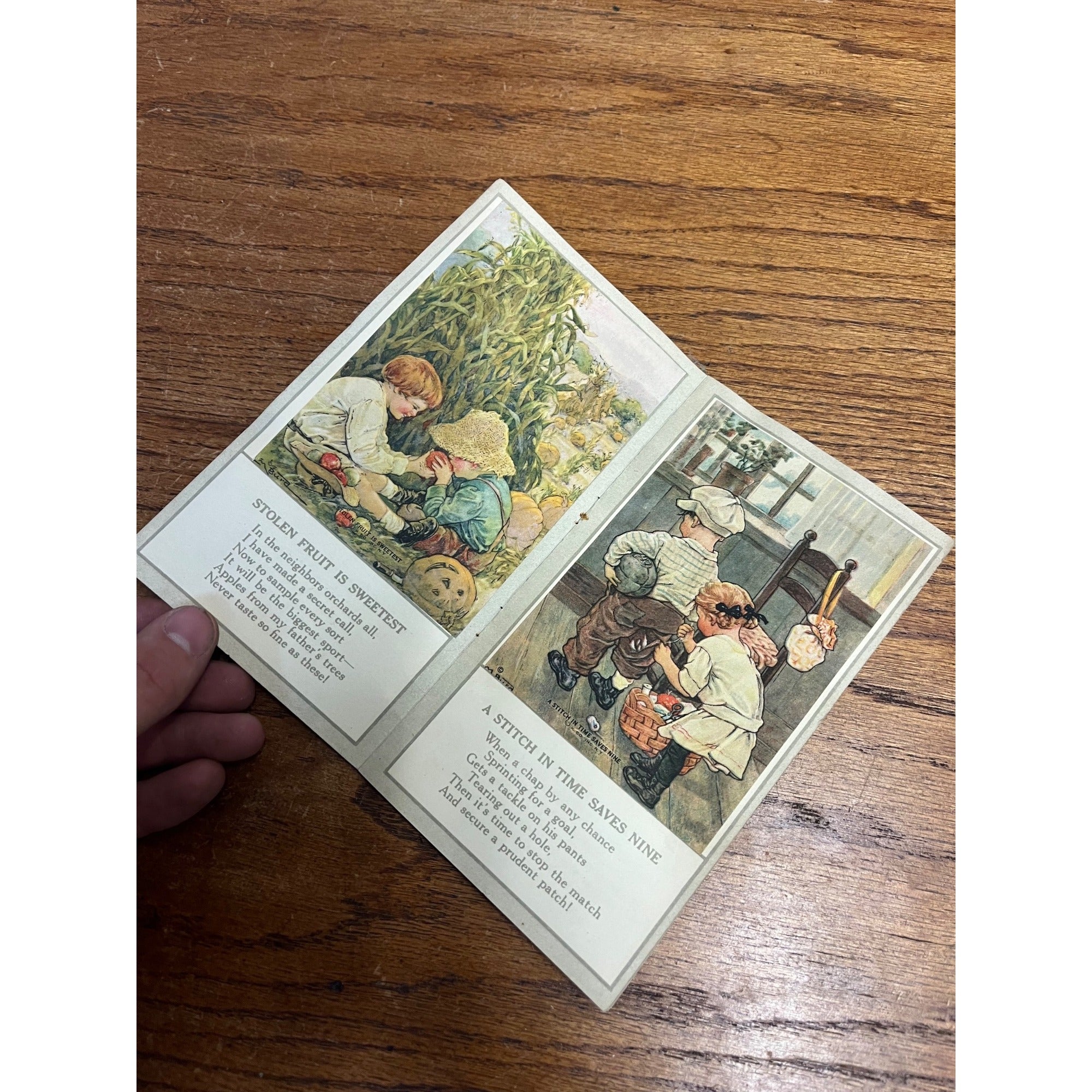 RARE Vintage 1920s Gridley Butter Butterkid Album Advertising Card Milwaukee WI