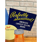 Vintage Kraft Foods French Dressing Advertising Store Display Sign Easelback