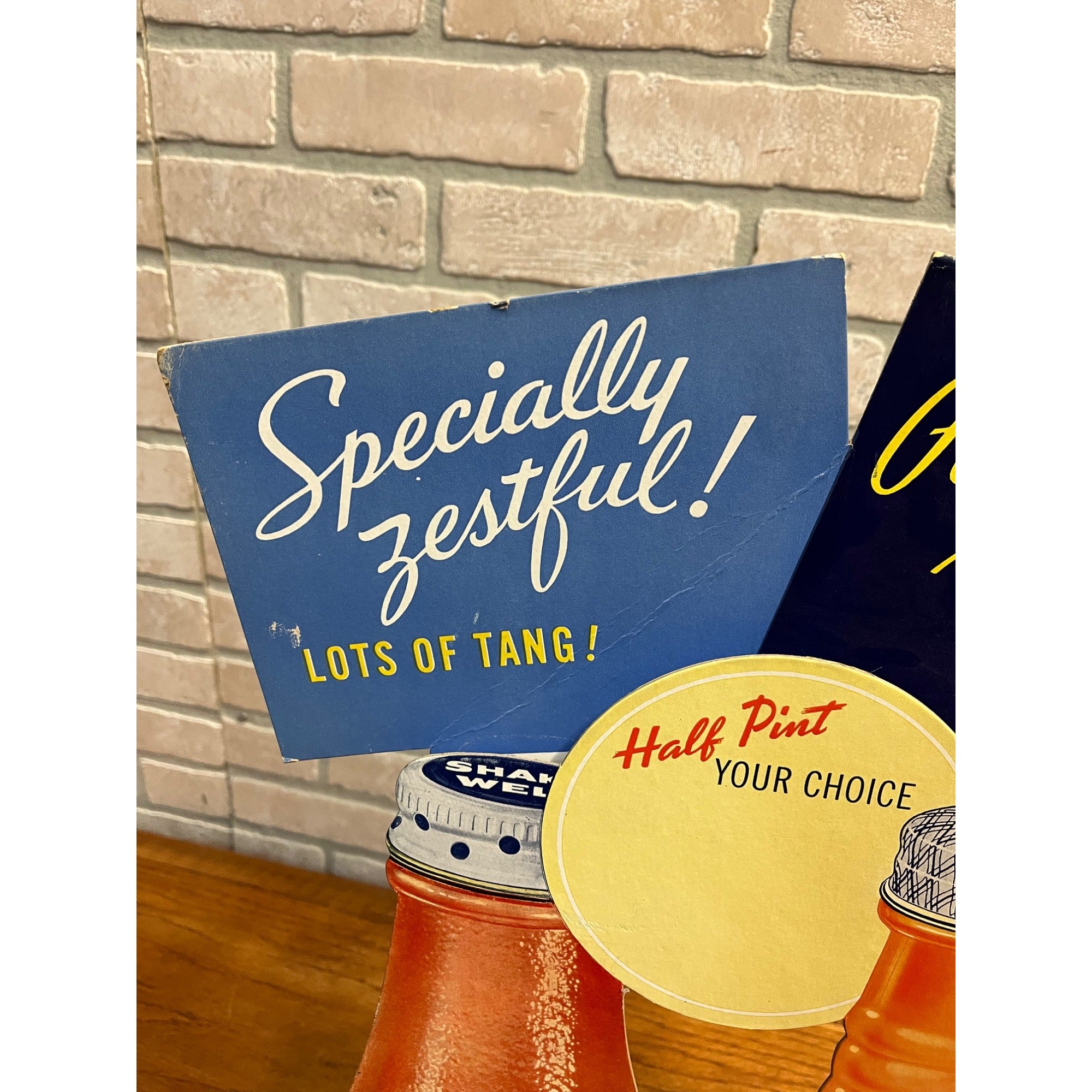 Vintage Kraft Foods French Dressing Advertising Store Display Sign Easelback