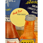 Vintage Kraft Foods French Dressing Advertising Store Display Sign Easelback