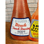 Vintage Kraft Foods French Dressing Advertising Store Display Sign Easelback