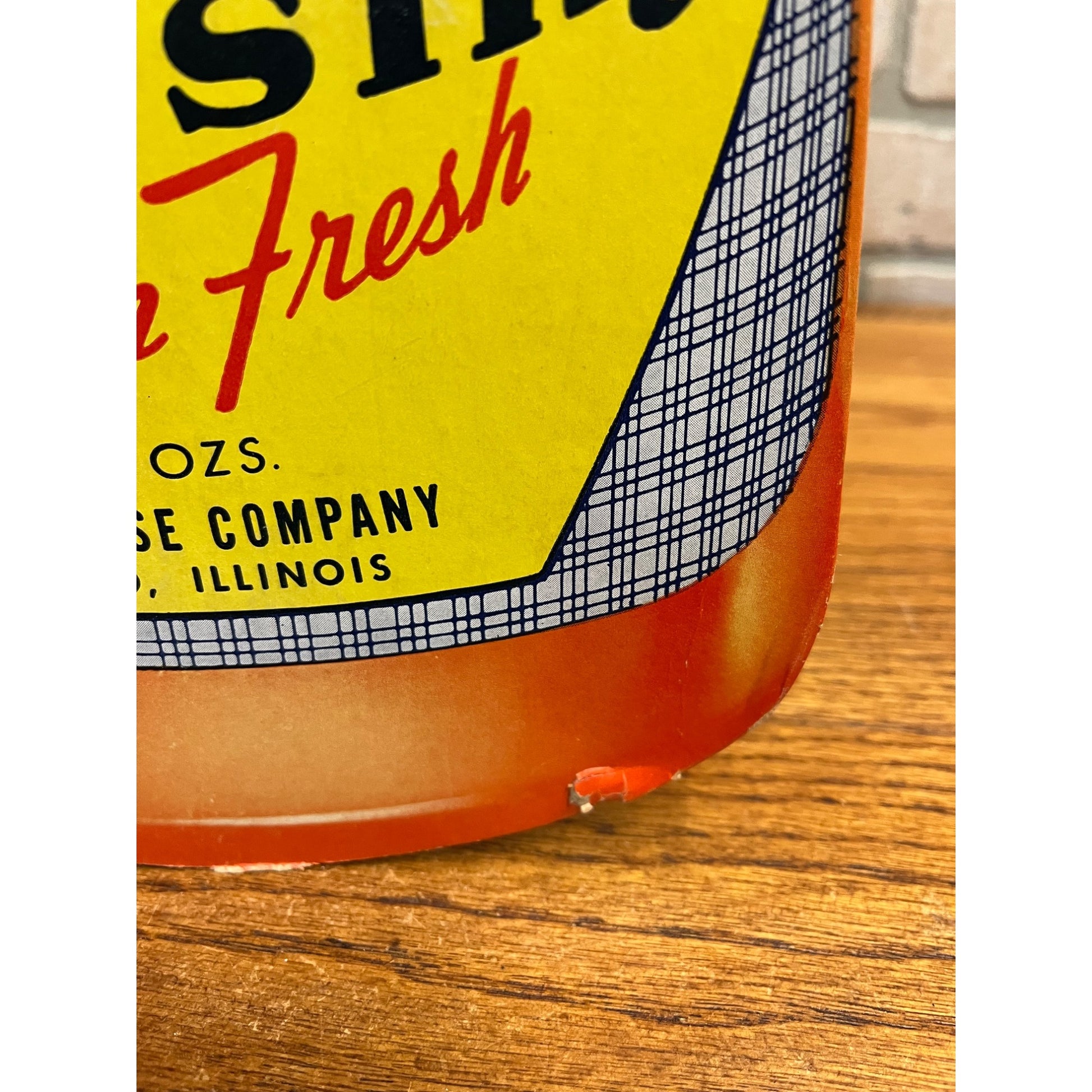 Vintage Kraft Foods French Dressing Advertising Store Display Sign Easelback