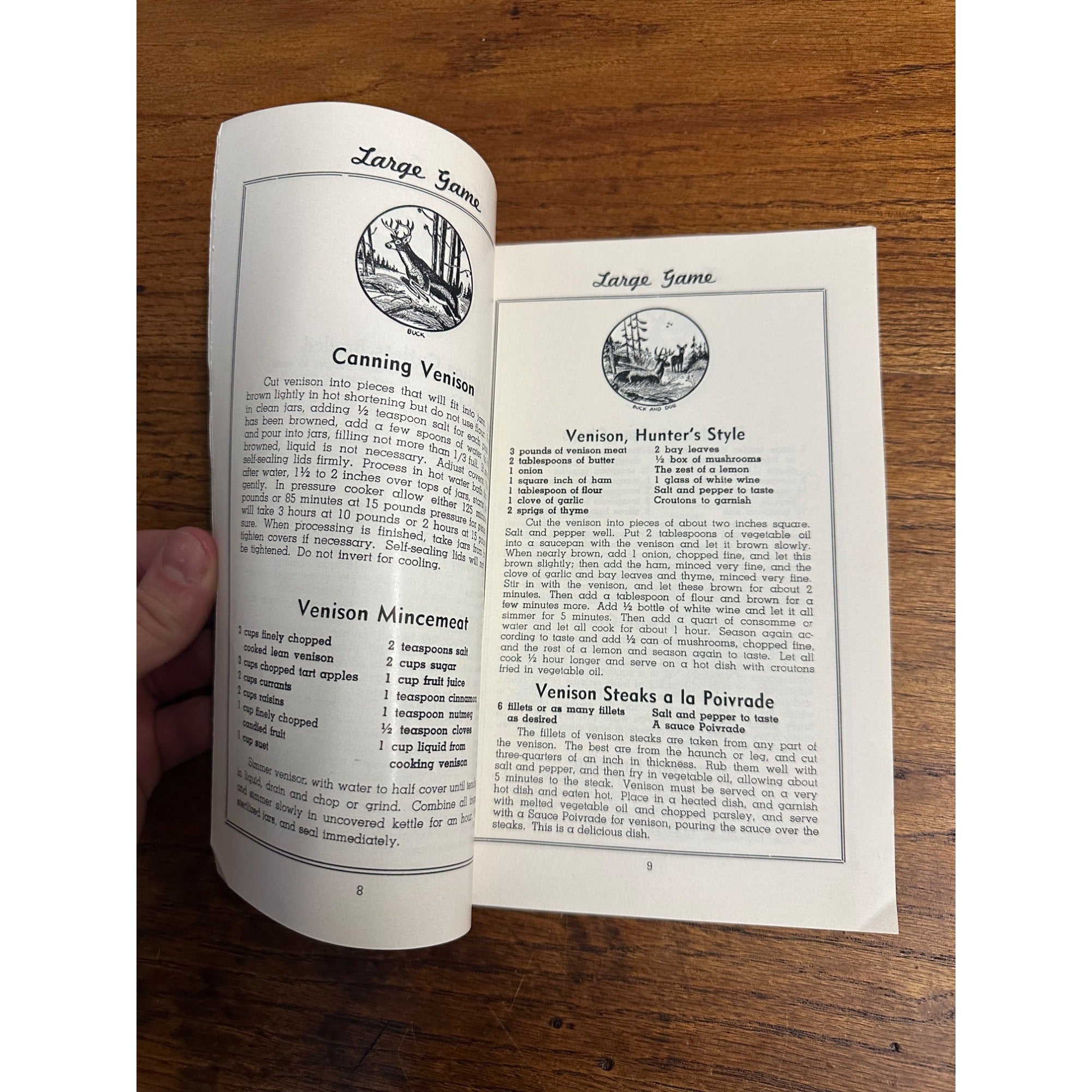 Vintage 1940s Gluek Beer Advertising Recipe Booklets Wild Game + Seafood Lot