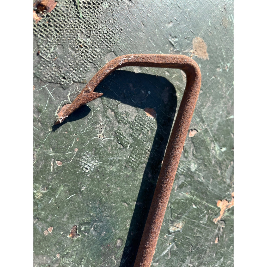 Antique Wrought Iron Fishing Gaff Hook Harpoon Spear Tool Butcher's Meat Hook