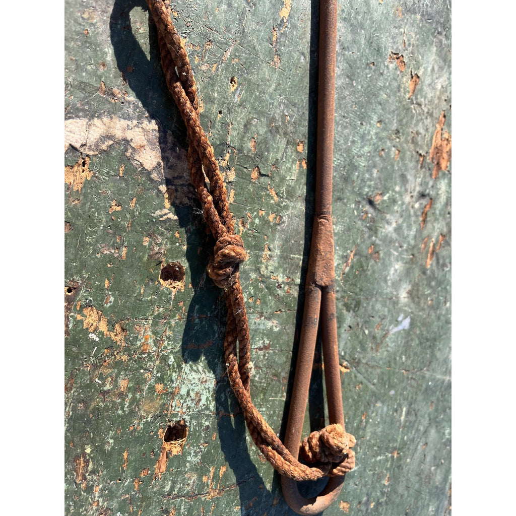 Antique Wrought Iron Fishing Gaff Hook Harpoon Spear Tool Butcher's Meat Hook