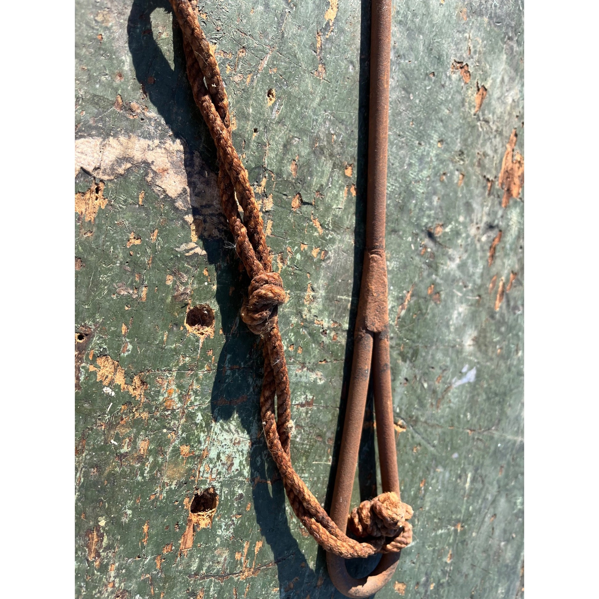 Antique Wrought Iron Fishing Gaff Hook Harpoon Spear Tool Butcher's Meat Hook