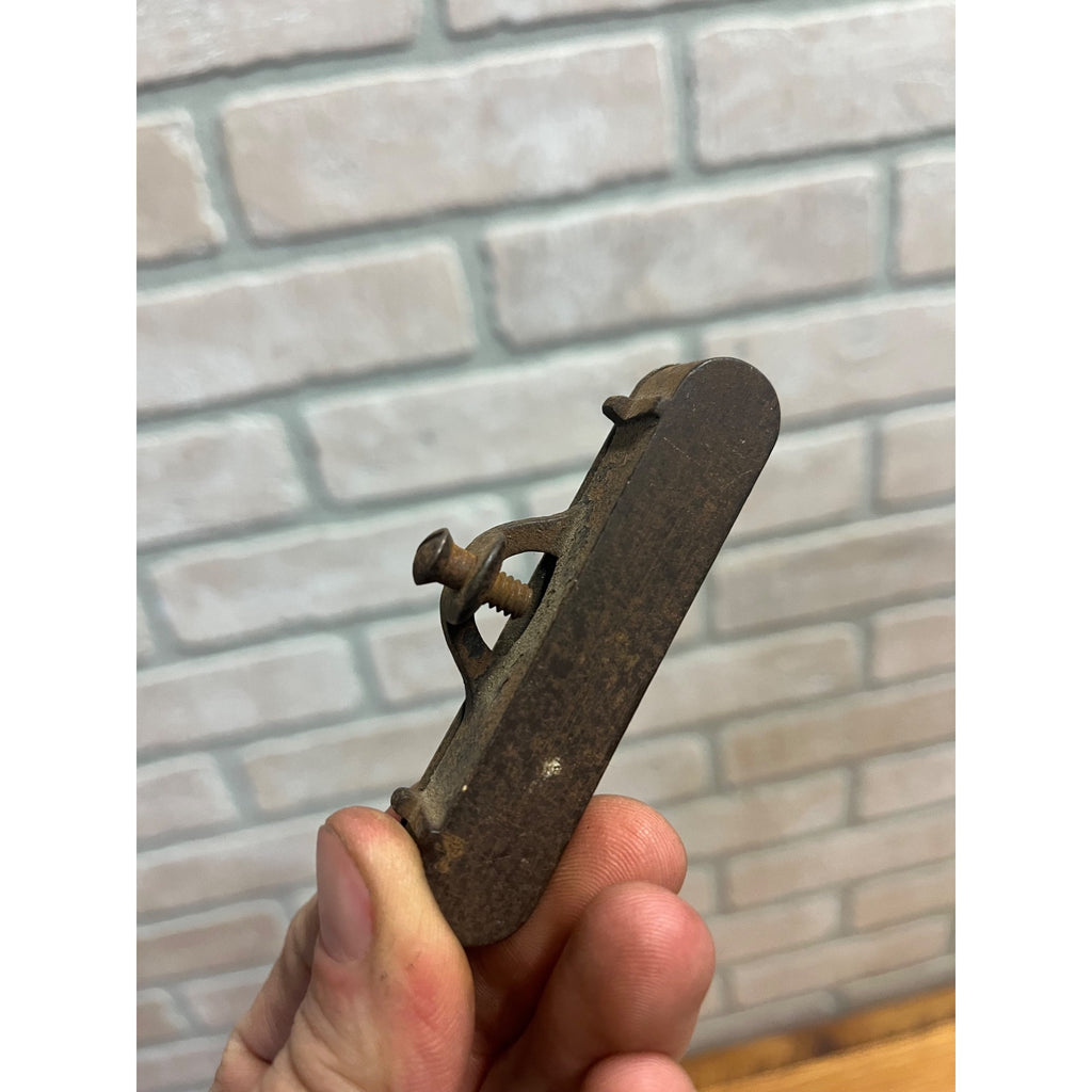 Antique Stanley Patent 1896 Ornate Cast Iron Pocket Level Tool
