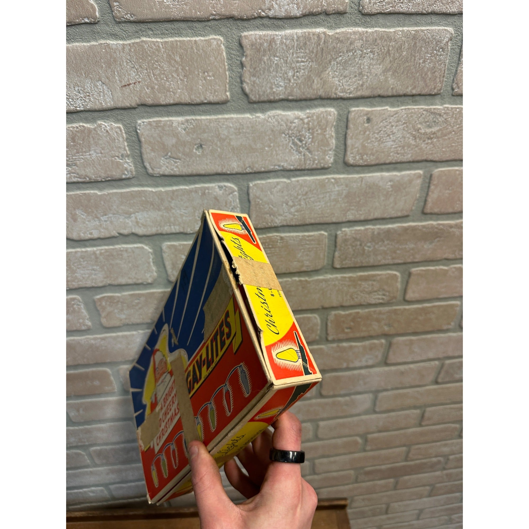 Vintage 1940s Gay-Lites Christmas 7-Bulb String Light C7-1/2 w/ Box - Works