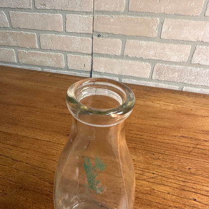 The Oaks Farm Dairy Ripon Wis Milk Bottle Quart Bottle