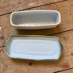 Buchan Thistle Serving  Scotland Stoneware Pottery Covered Butter Dish
