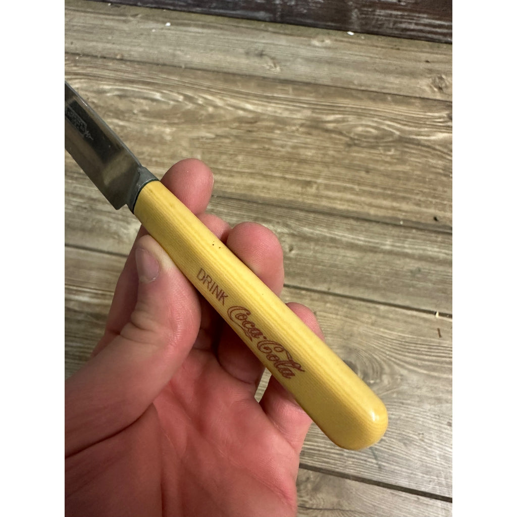 RARE Vintage 1930s Coca Cola Butter Knife Advertising Bakelite Handle Meriden