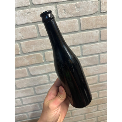 Vintage 1930s Mission Dry Sparkling Dark Black Milk Glass Soda Bottle