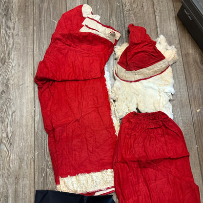 Vintage 1950s Christmas Santa Claus Suit Ben Cooper Costume Size XL w/ Box