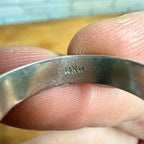 Vintage 14K Solid White Gold Wedding Band Ring Scrap - 4.46g Grams