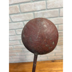 Vintage 1970s Hand Forged Copper Ladle Spoon 17.5" Folk Art