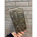 Vintage Anchor Pontiac Buick Dealer Metal Booster License Plate Elkton MD