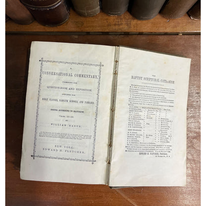 Antique 1854 "Records of the Life of Adoniram Judson" Missionary Hardcover Book