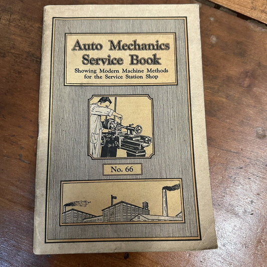 Vintage Auto Mechanics Service Book No 66 South bend Lathe Works CLEAN