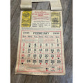 Vintage 1908 Chattanooga Medicine Co Advertising Sign Calendar Black Draught