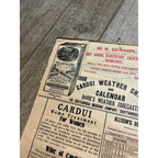 Vintage 1908 Chattanooga Medicine Co Advertising Sign Calendar Black Draught