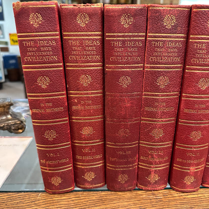 10 Vols Ideas That Influenced Civilization Karl Marx 1902 Oliver Thatcher Books