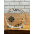 Vintage 1996 Milwaukee Brewers Miller Park Groundbreaking Acrylic Paperweight