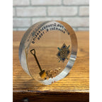 Vintage 1996 Milwaukee Brewers Miller Park Groundbreaking Acrylic Paperweight