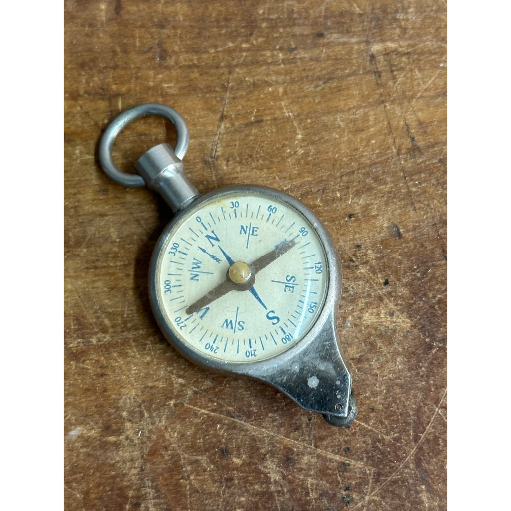 VINTAGE COMPASS GERMANY MAP READER CM TO KM & INCHES TO MILES CURVIMETER