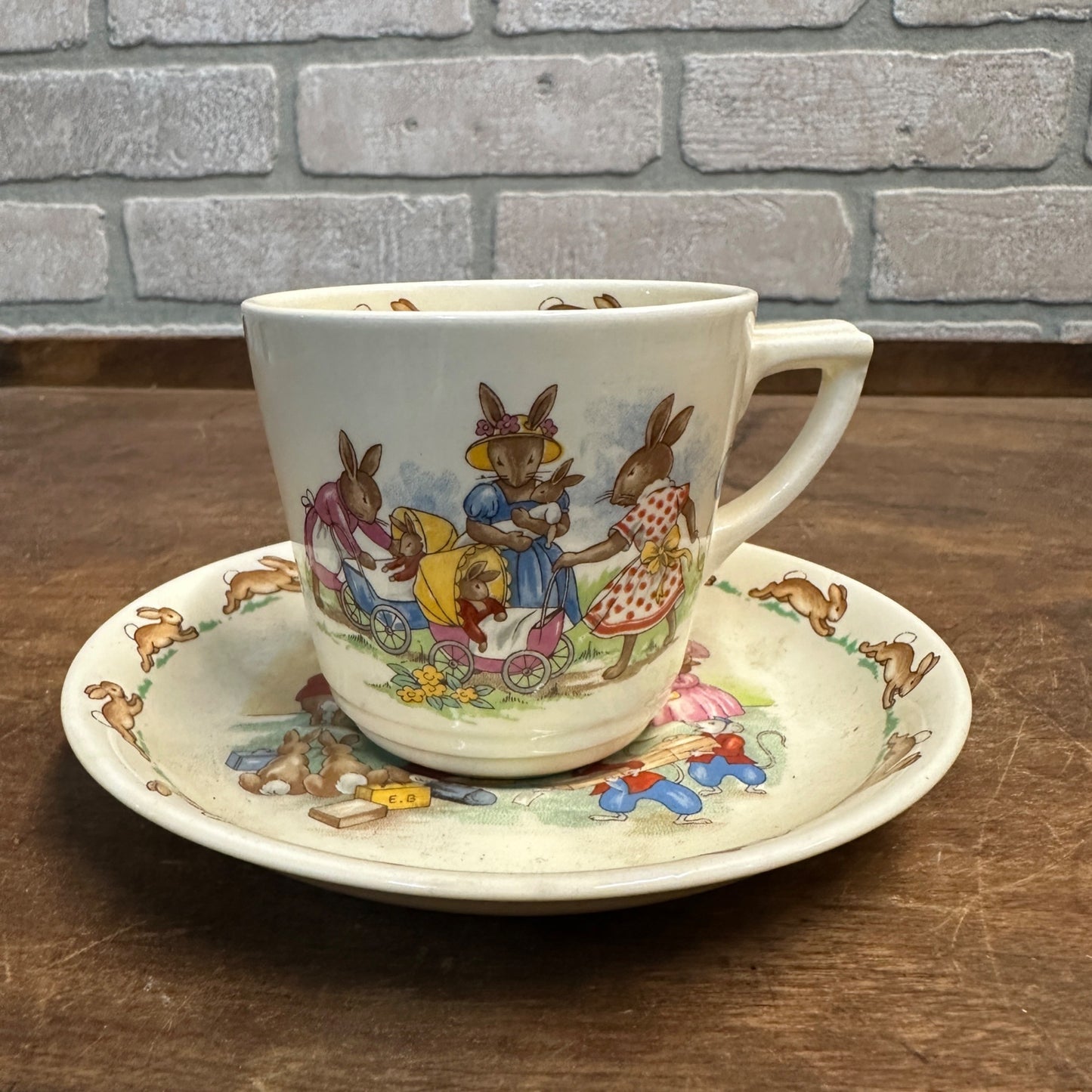 Royal Doulton Bunnykins Rabbit Tea Cup & Saucer