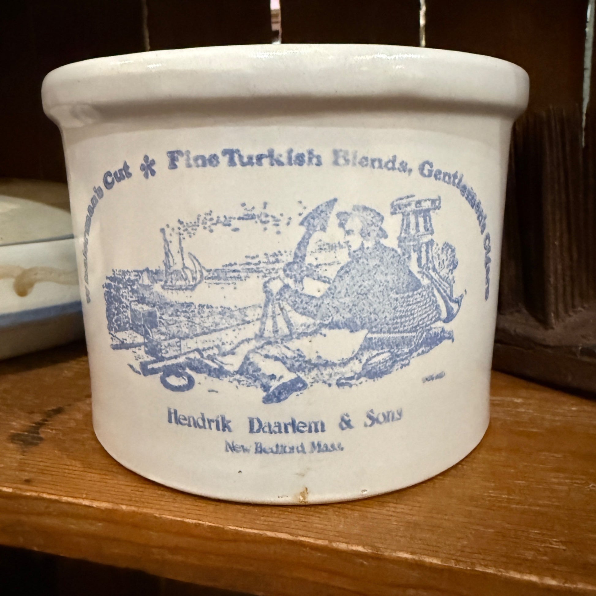 USA Stoneware Pottery Crock Hendrik Daarlem & Sons Pipe Tobacco & Cigars Humidor