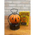 Vintage Halloween Jack O' Lantern JOL Pumpkin Battery Operated Japan w/ Box