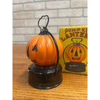 Vintage Halloween Jack O' Lantern JOL Pumpkin Battery Operated Japan w/ Box