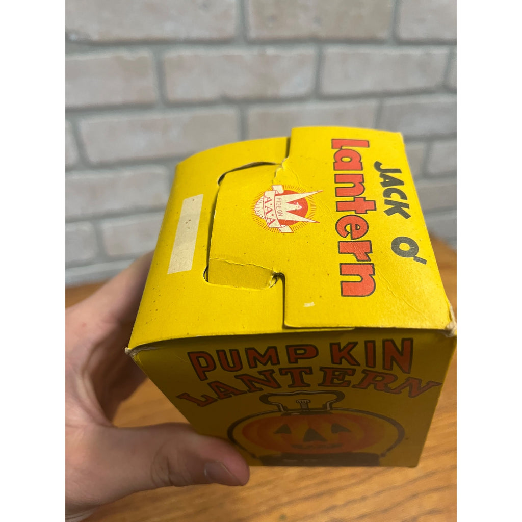 Vintage Halloween Jack O' Lantern JOL Pumpkin Battery Operated Japan w/ Box
