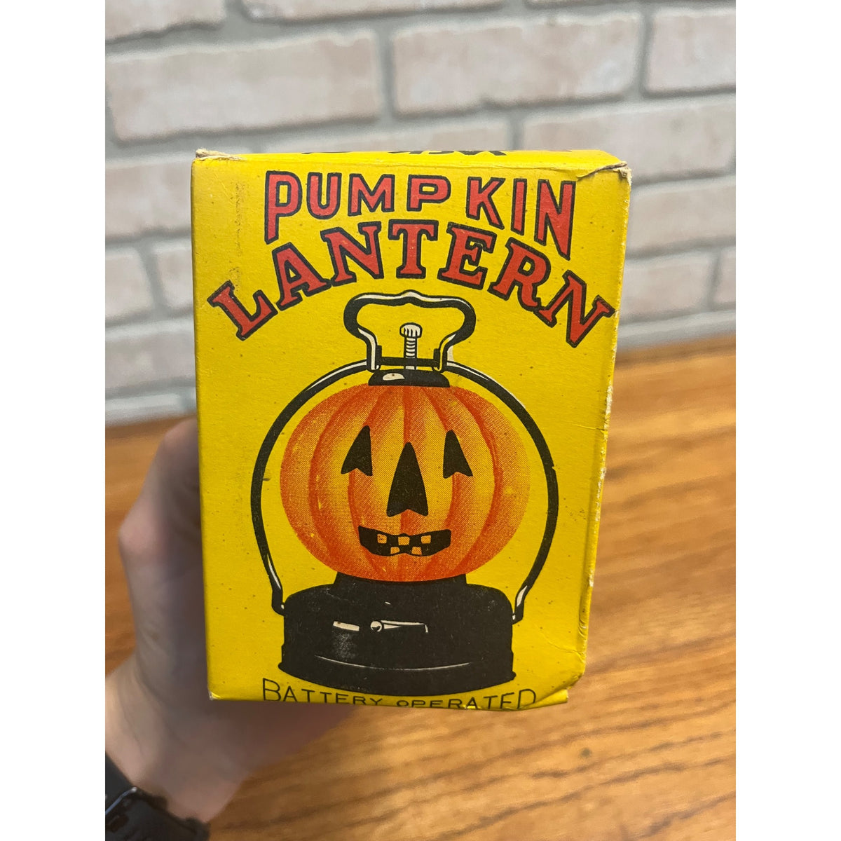 Vintage Halloween Jack O' Lantern JOL Pumpkin Battery Operated Japan w/ Box